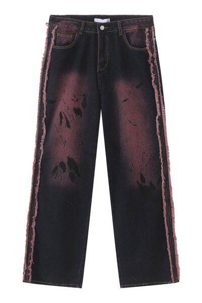 Raw Edge Mid Rise Men's Jeans - Hovatok