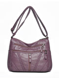 Adjustable Strap PU Leather Shoulder Bag - Hovatok