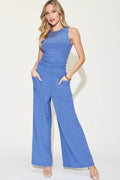 Basic Bae Full Size Ribbed Tank and Wide Leg Pants Set - Hovatok
