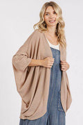 Mittoshop Open Front Batwing Sleeve Cardigan - Hovatok