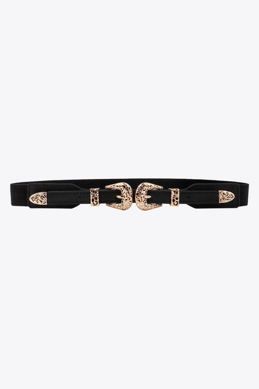Double Buckle Elastic Belt - Hovatok