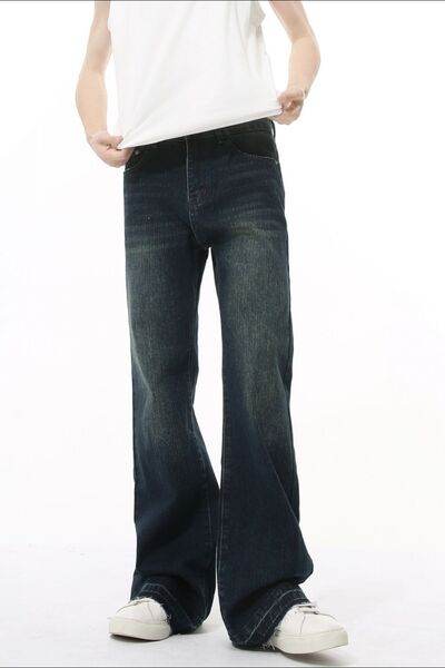 Raw Hem Jeans with Pockets - Hovatok