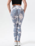 Tie-Dye High Waist Active Leggings - Hovatok