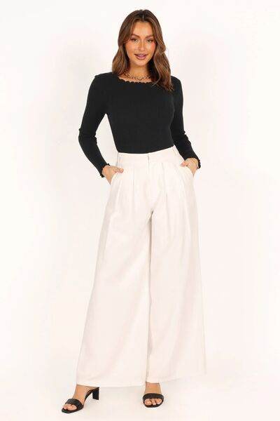 Lettuce Edge Round Neck Long Sleeve T-Shirt - Hovatok