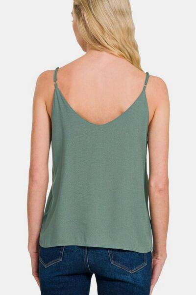 Zenana Two Layered Spaghetti Strap Cami - Hovatok