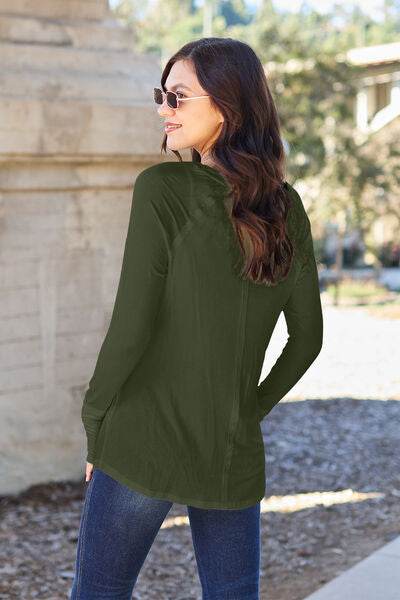 Basic Bae Full Size Round Neck Long Sleeve T-Shirt - Hovatok