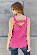 Basic Bae Full Size Lace Detail V-Neck Cutout Cami - Hovatok