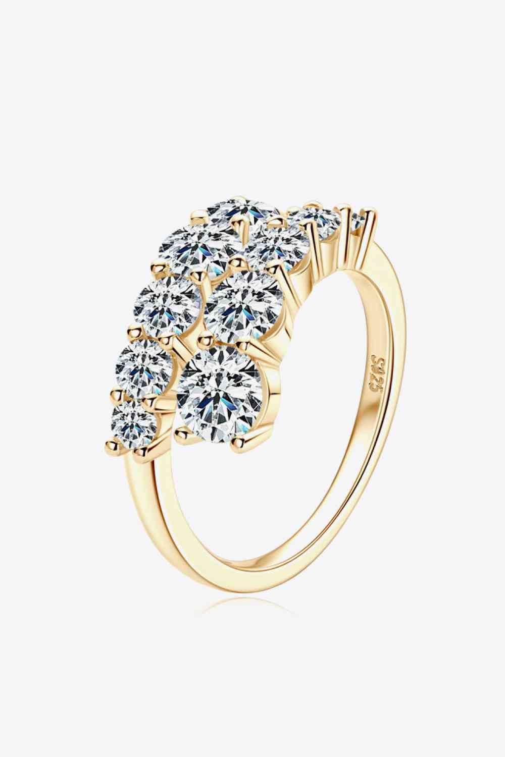 Adored Moissanite 925 Sterling Silver Ring - Hovatok