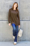 Basic Bae Full Size Round Neck Long Sleeve Top - Hovatok