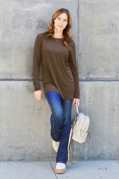 Basic Bae Full Size Round Neck Long Sleeve Top - Hovatok
