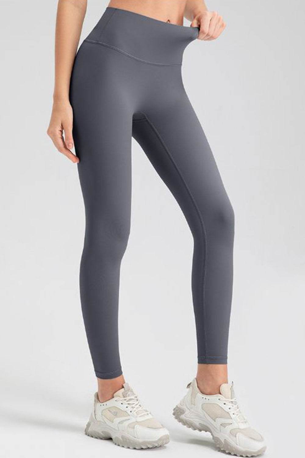 Wide Waistband Sport Leggings - Hovatok