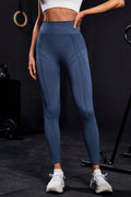 Wide Waistband High Waist Active Leggings - Hovatok