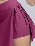 High Waist Active Skort with Pockets - Hovatok