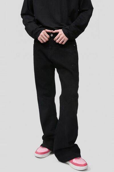 Mid Rise Jeans with Pockets - Hovatok