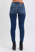 Judy Blue Full Size Run Mid-Rise Waist Skinny Jeans with Thermal Lining - Hovatok