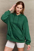 Full Size Long Sleeve Dropped Shoulder Hoodie - Hovatok
