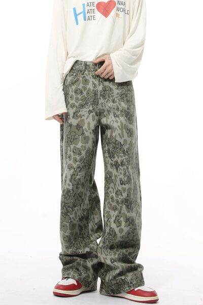 Camouflage Jeans with Pockets - Hovatok