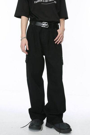 Wide Leg Jeans with Pockets - Hovatok