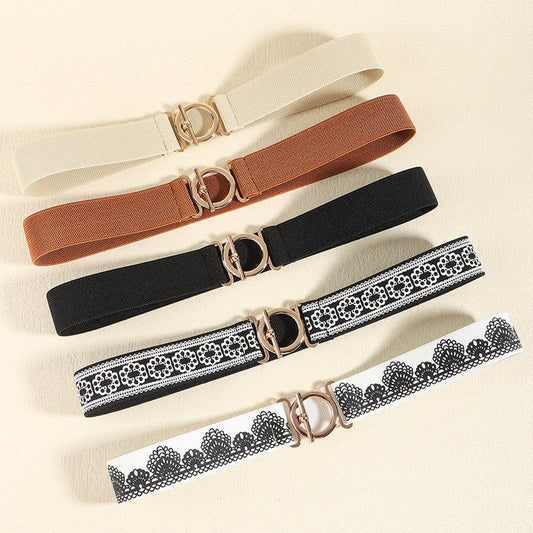 Toggle Clasp Elastic Belt - Hovatok