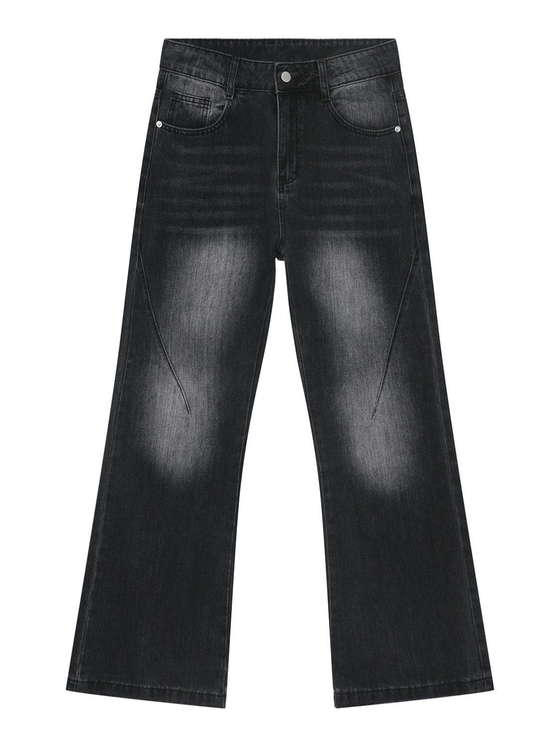 Men's Mid Rise Jeans with Pockets - Hovatok