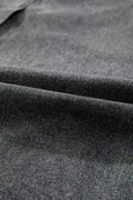 Raw Hem Midi Denim Skirt with Pockets - Hovatok