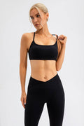 Crisscross Spaghetti Strap Active Cami - Hovatok