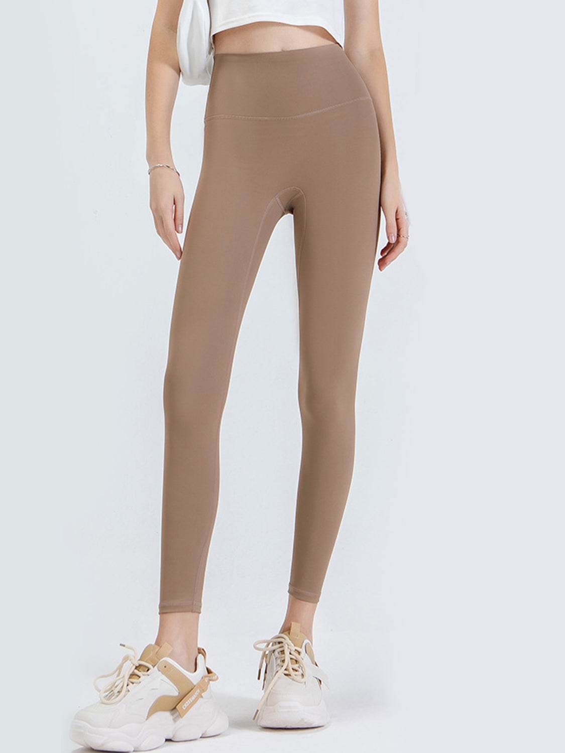 Wide Waistband Sports Leggings - Hovatok