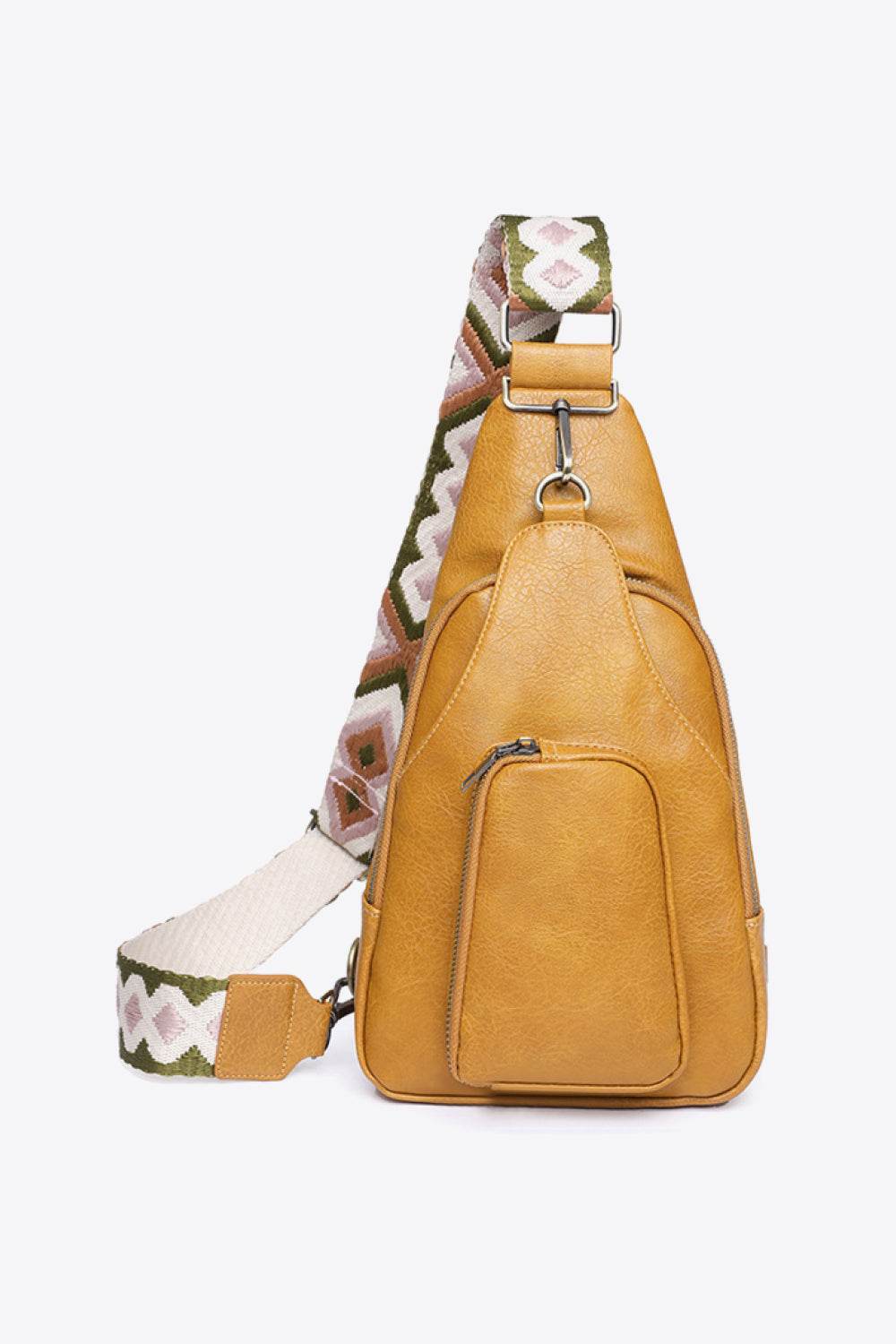 Adored Take A Trip PU Leather Sling Bag - Hovatok
