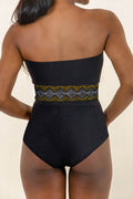 Geometric Tube Sleeveless One-Piece Swimwear - Hovatok