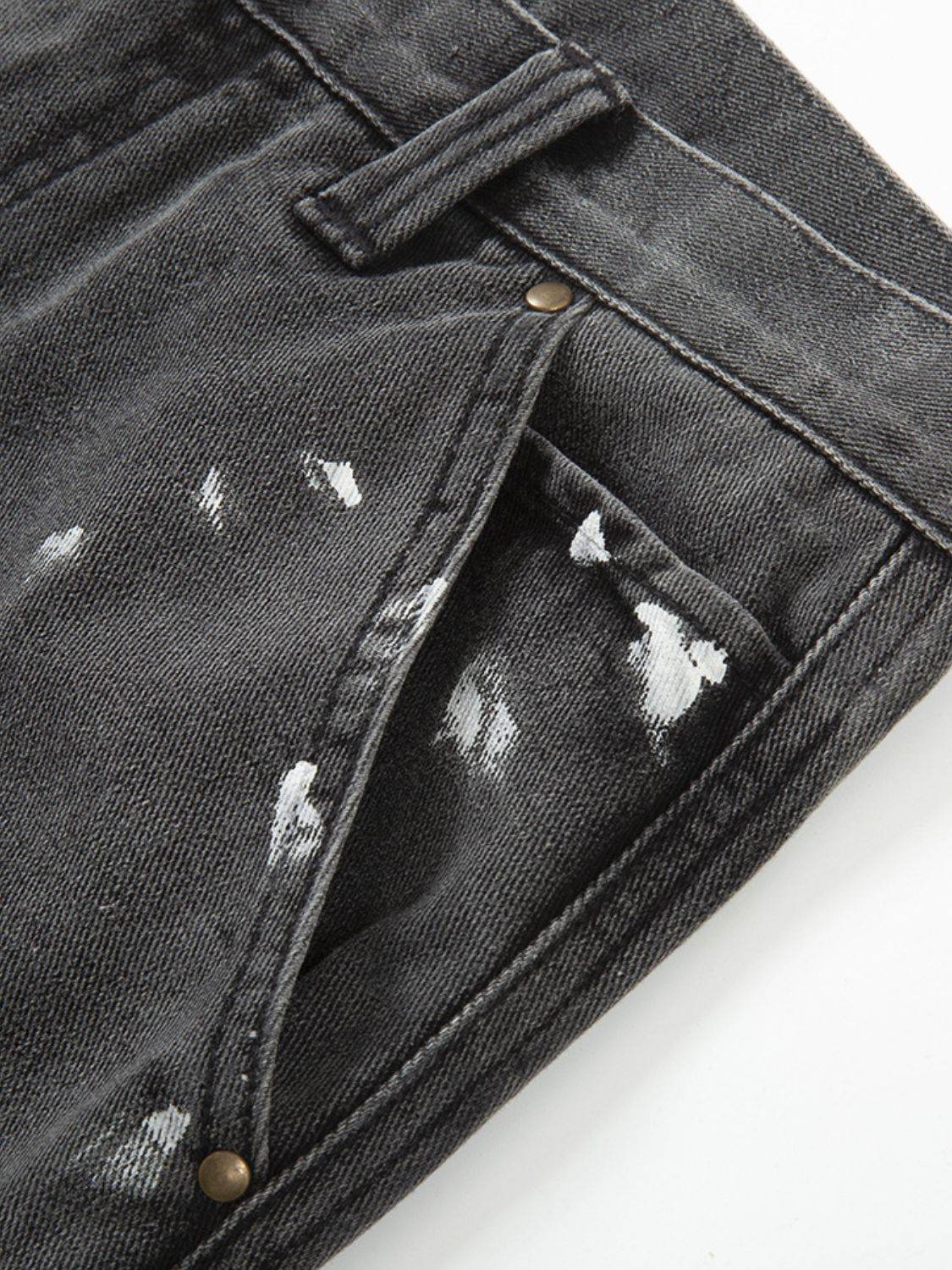 Men's Contrast Washed Bootcut Jeans - Hovatok