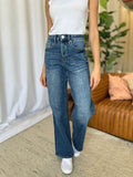 RFM Full Size High Rise Tummy Control Wide Leg Jeans - Hovatok