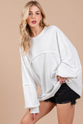 Ces Femme Exposed Seam Long Sleeve Sweatshirt - Hovatok