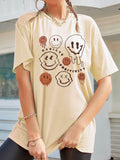 Graphic Round Neck Half Sleeve T-Shirt - Hovatok
