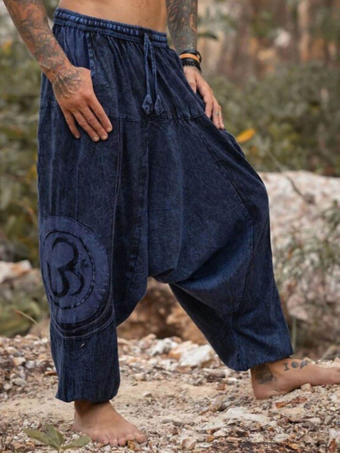 Men's Full Size Drawstring Jogger with Pockets Plus Size - Hovatok
