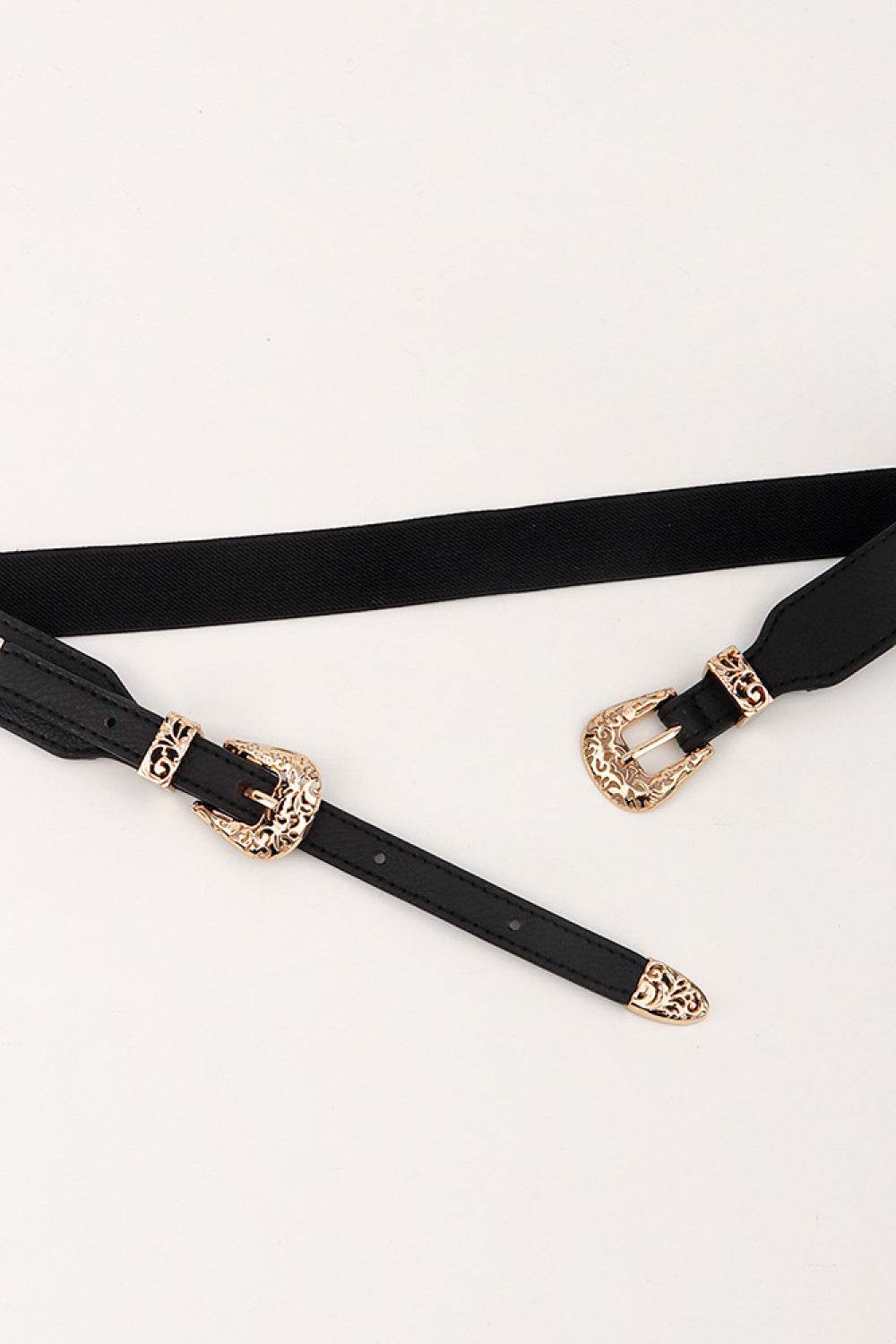 Double Buckle Elastic Belt - Hovatok