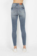 Judy Blue Full Size Tummy Control Contrast Wash Skinny Jeans - Hovatok