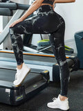 Tie-Dye High Waist Active Leggings - Hovatok