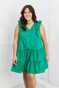 Hailey & Co Play Date Full Size Ruffle Dress - Hovatok