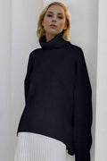 Basic Bae Turtleneck Dropped Shoulder Long Sleeve Sweater - Hovatok