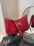 Bow PU Leather Shoulder Bag - Hovatok