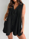 Tied Romper with Pockets - Hovatok