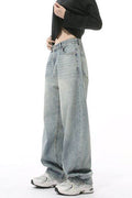 Wide Leg Jeans with Pockets - Hovatok