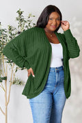 Basic Bae Full Size Ribbed Cocoon Cardigan - Hovatok