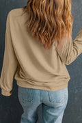 THANKSGIVING Round Neck Dropped Shoulder Sweatshirt - Hovatok