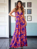 Twisted Printed V-Neck Cami Dress - Hovatok