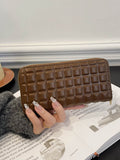 PU Leather Solid Color Wallet - Hovatok
