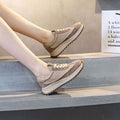 Lace Up Wedge Sneakers - Hovatok