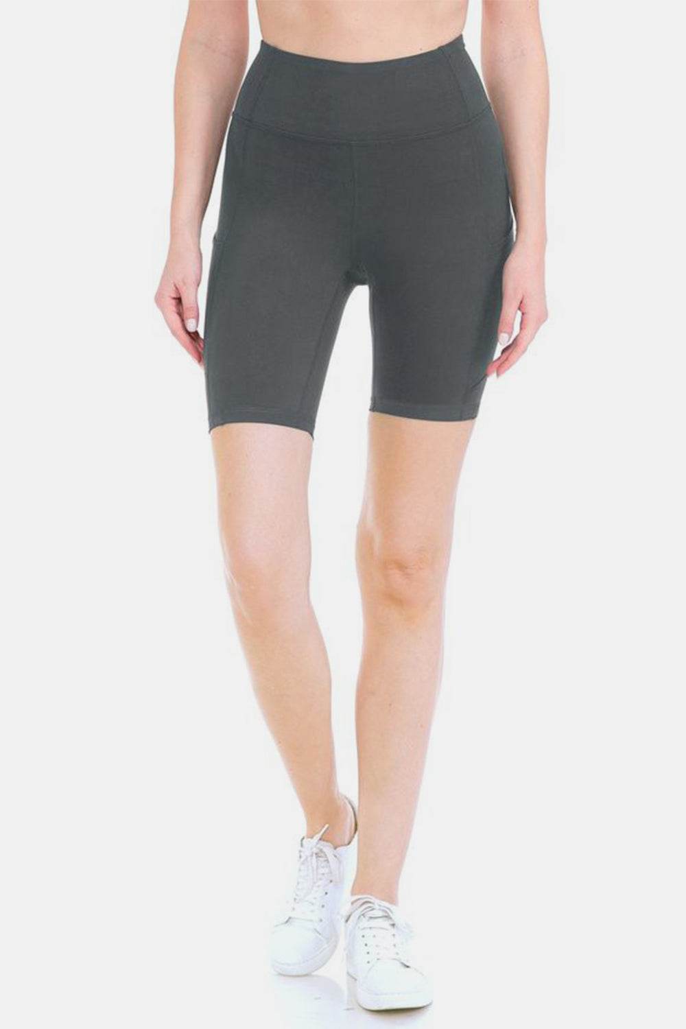 Leggings Depot Full Size High Waist Active Shorts - Hovatok