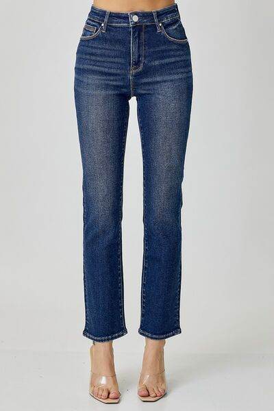 RISEN Full Size High Waist Straight Jeans - Hovatok