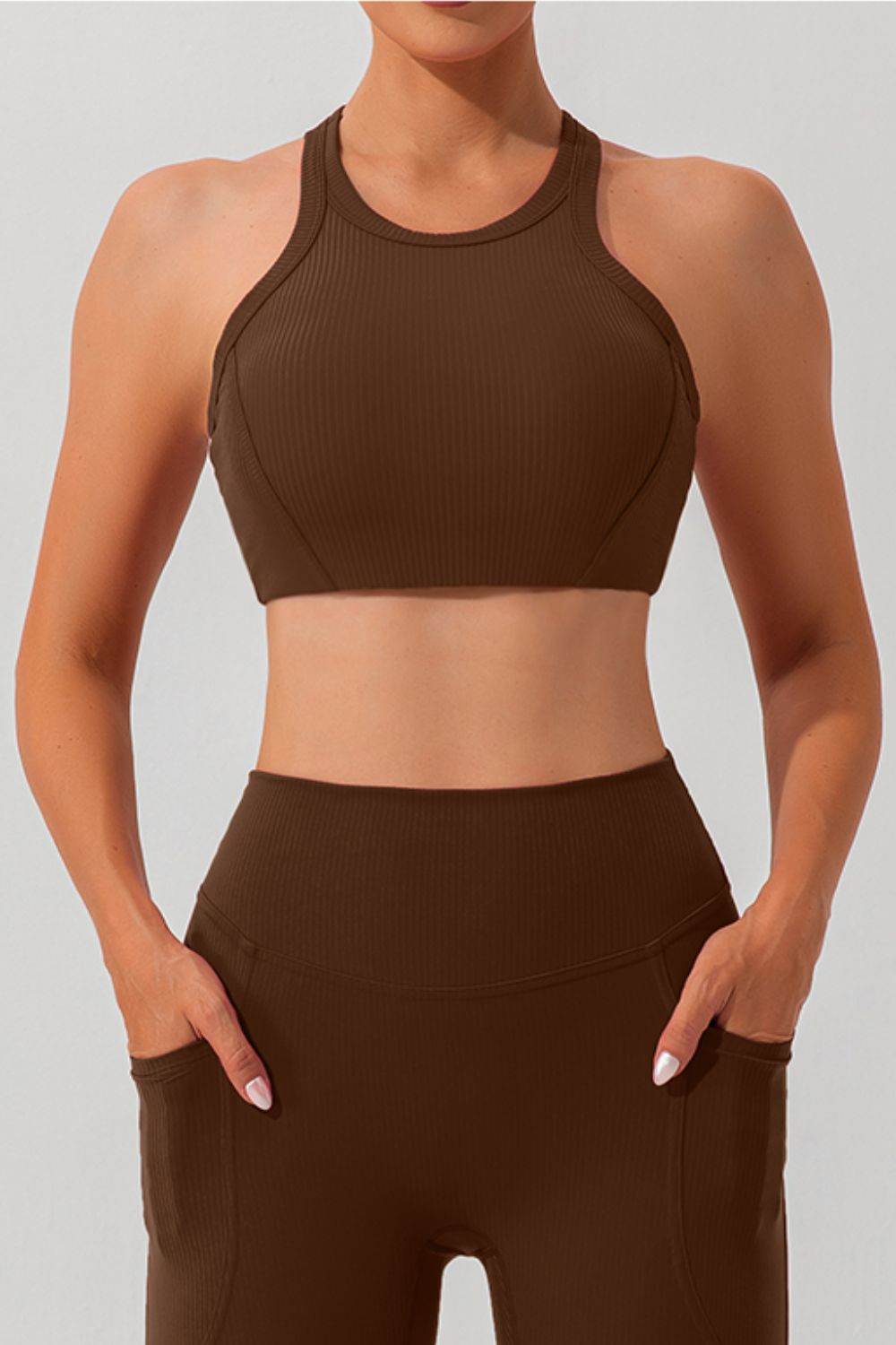 Round Neck Racerback Active Tank - Hovatok